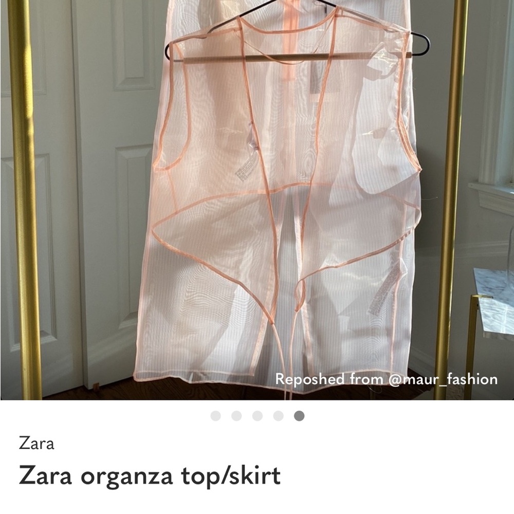 Zara organza top/skirt